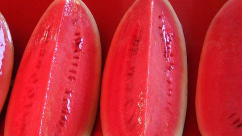 Large wedges of watermelon